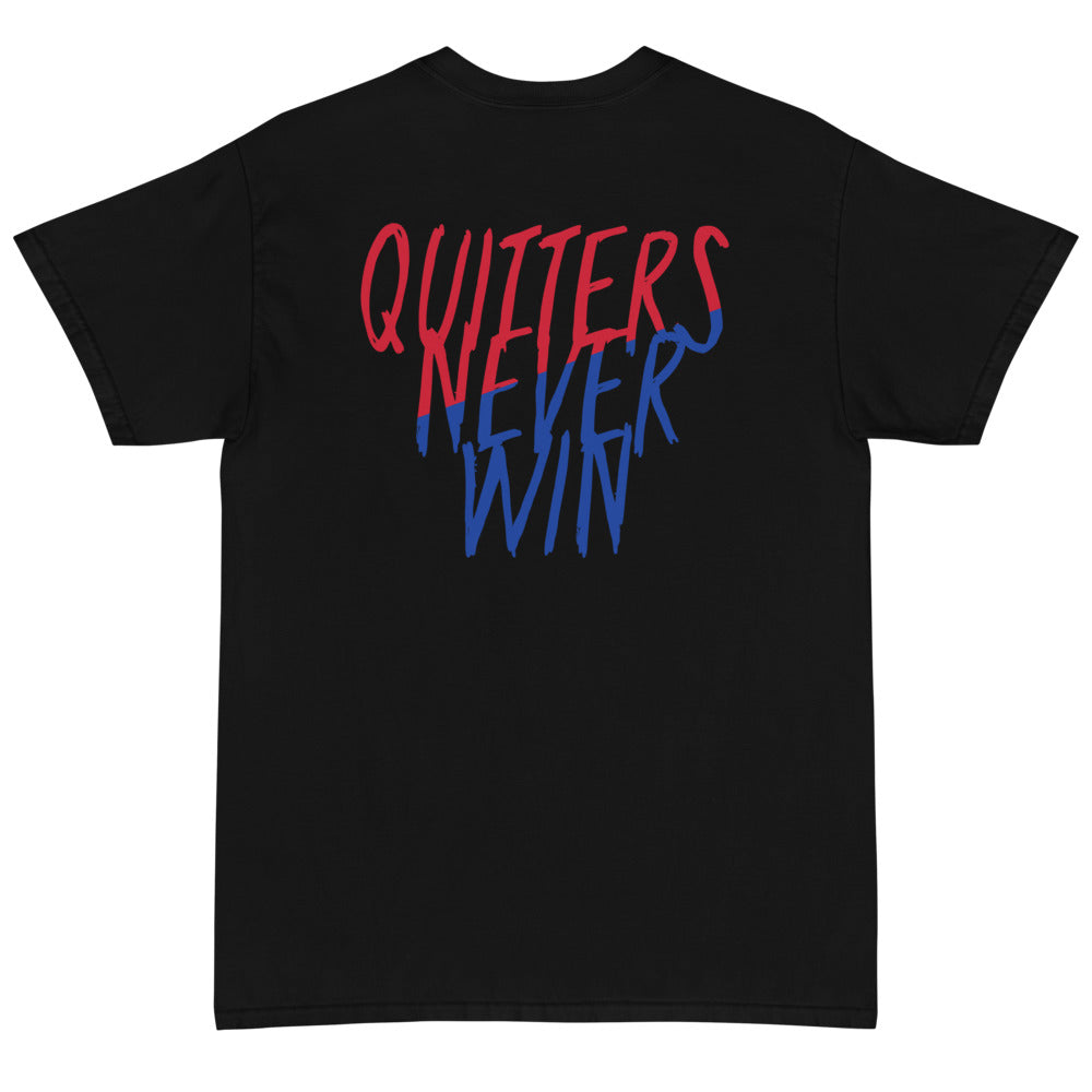 'Quitters Never Win' T-Shirt (E)