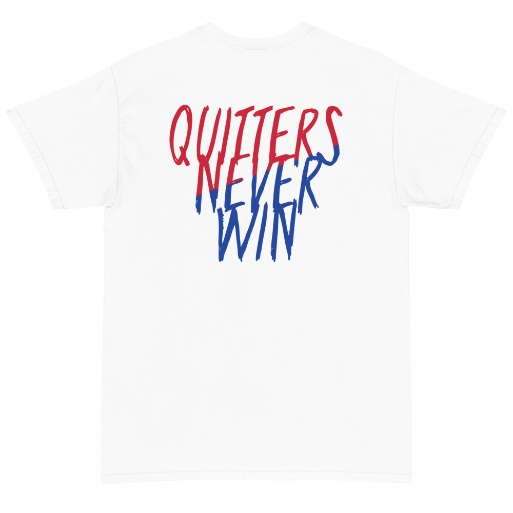 'Quitters Never Win' T-Shirt (E)