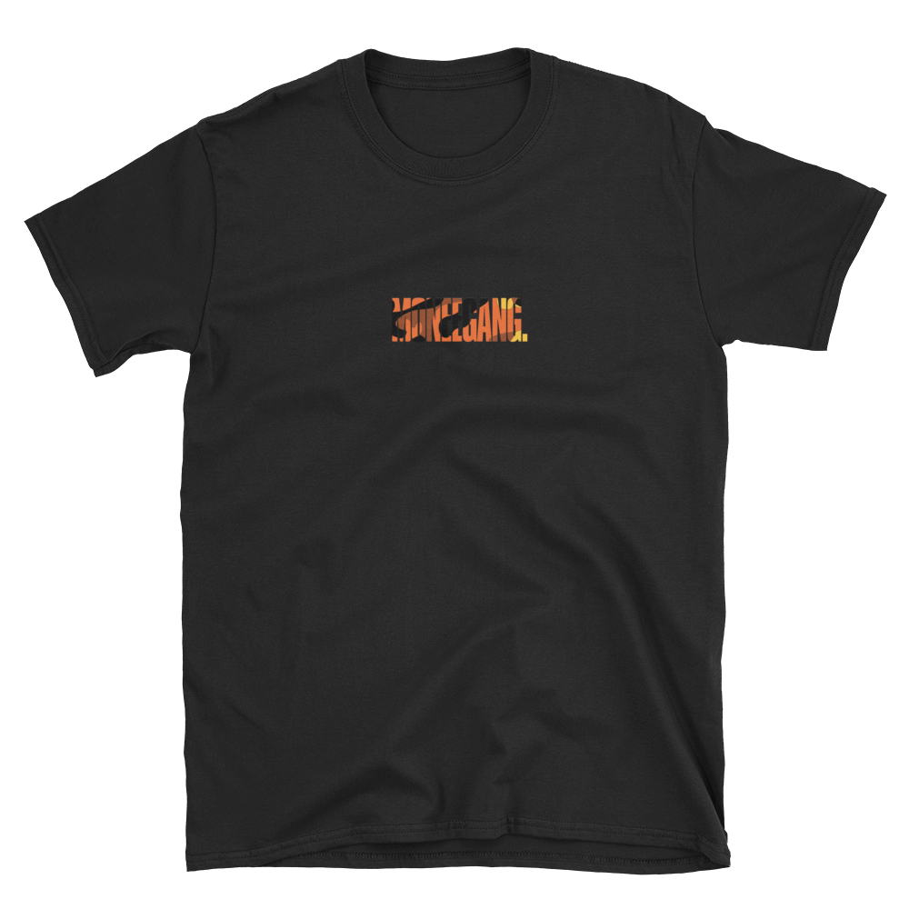 MONEEGANG. Orange Camo T-Shirt